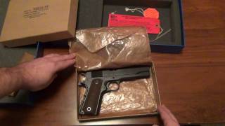 Colt M1911A1 ReIssue Closeup and unboxing [upl. by Hanae]