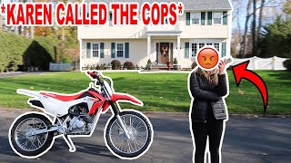 I Rode My Dirt Bike To The KARENS HOUSE [upl. by Niamrej842]