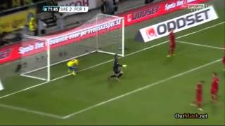 Sweden 2  3 Portugal All Goals e Relato Antena 1 19112013 [upl. by Margreta]