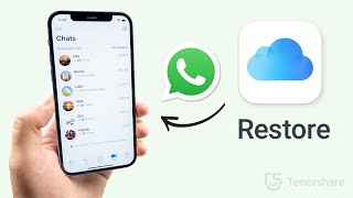 How to Restore WhatsApp Messages on iPhone 2023 3 Ways [upl. by Eanwahs]