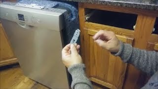 How To Mount A Bosch Dishwasher Under Granite Counter Top  Step By Step [upl. by Eirotal]