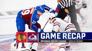 Blackhawks  Avalanche 1019  NHL Highlights 2023 [upl. by Yrek]