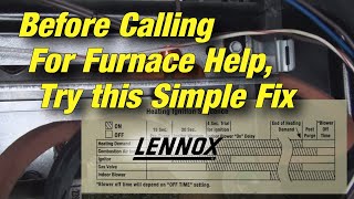 Lennox Furnace Fix amp Prevention  Ignitor Replacement [upl. by Asiek134]