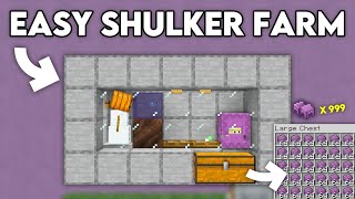 BEST SHULKER FARM in Minecraft Bedrock 121 [upl. by Gabbert550]