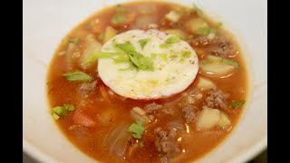 Ground Beef Barley Soup  Bonitas Kitchen [upl. by Marcel]