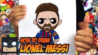 HOW TO DRAW LIONEL MESSI  STEP BY STEP TUTORIAL [upl. by Nnairak]