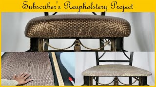 Upgrade Dining Chairs Replace Flat Foam Seat Cushion HowTo Upholster [upl. by Agnew733]