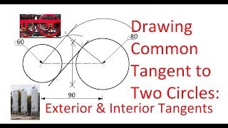 214Draw A Common Tangent to Two Circles [upl. by Rimaj892]