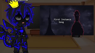 Gacha club Kaiju react FNF First Instance [upl. by Arikaahs]