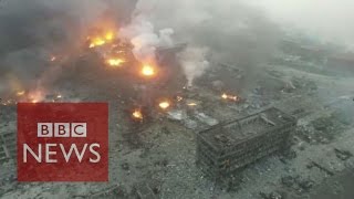 Horror and disbelief over Tianjin explosions  BBC News [upl. by Irej]