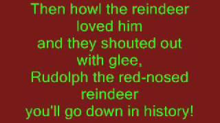 Rudolph The RedNosed Reindeer with lyrics [upl. by Aliled]