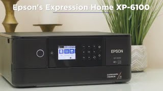 Epson Expression Home XP6100 AllinOne Printer  Take a Tour [upl. by Inami]