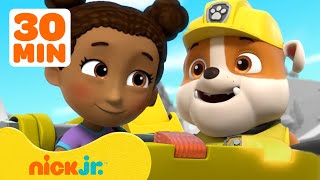 Rubbles Back to School Adventures amp Rescues w PAW Patrol  30 Minute Compilation  Rubble amp Crew [upl. by Wollis]