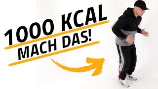 1000 Kalorien verbrennen OHNE 60 Min zu Joggen [upl. by Ashlan287]