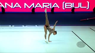 STOILOVA Ana Maria BUL  2021 Aerobic Worlds Baku AZE Qualifications Individual Women [upl. by Artenahs]