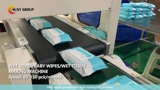 Fully Automatic Wet Wipes Making Machine From Production to Packing [upl. by Mcquoid369]