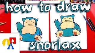 How To Draw Snorlax Pokemon [upl. by Imuy]