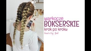 Warkocze bokserskie krok po kroku  hair by Jul [upl. by Wood]