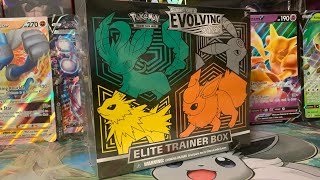 Pokémon Evolving Skies Elite Trainer Box Opening [upl. by Jankey917]