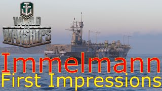 World of Warships Max Immelmann First Impressions [upl. by Eutnoj985]