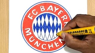 How to Draw the FC Bayern München Logo [upl. by Lemraj]