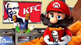 SMG4 Mario Works At KFC [upl. by Cleland]