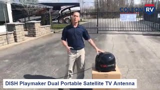 DISH Playmaker Dual Portable Satellite TV Antenna [upl. by Lrub832]