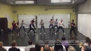 Gee Officer Krupke West Side Story  Heather Kosik amp David LindoReid Choreography [upl. by Nananne]