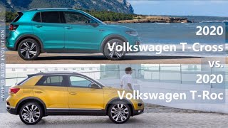 2020 Volkswagen TCross vs TRoc technical comparison [upl. by Elie956]