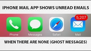 HowTo Fix iPhone iOS Mail App Showing Unread Emails When There Arent Any Ghost Messages [upl. by Arde]