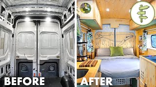 FULL DIY VAN BUILD from Start to Finish  Our Epic Van Life Conversion [upl. by Ecilef523]