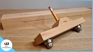 DIY Center Marking Tool  Make an Easy Center Marking Jig [upl. by Ennayhc]