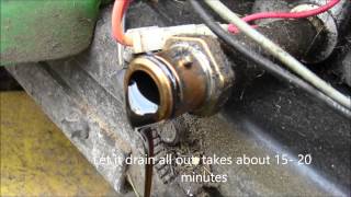 How to Change Oil on John Deere LA100 Series Riding Lawnmower [upl. by Emilie]