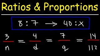 Ratio and Proportion Word Problems  Math [upl. by Refinej]