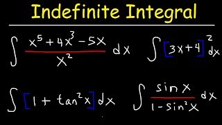 Indefinite Integral [upl. by Mungam261]