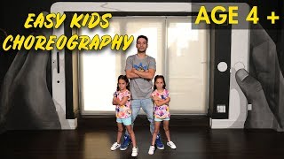 Easy Kids Choreography  Hip Hop Dance Tutorial AGES 4  MihranTV [upl. by Ninos]