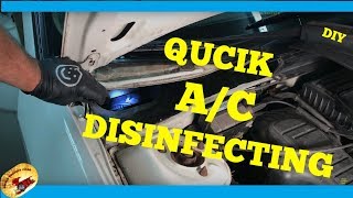 SIMPLE Way To DISINFECT a Cars AIR CONDITIONING [upl. by Aicire957]