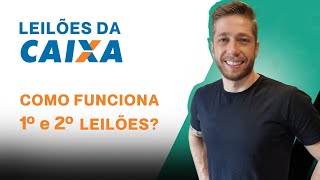 CAIXA  Como funciona o 1º e 2º LEILÃO [upl. by Wilkens]