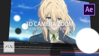 After Effects AMV Tutorial  3D Camera Zoom  Object Parallax Technique [upl. by Courtenay]