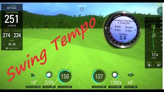 Garmin Approach S62  trying out the Swing Tempo feature using my Skytrack driving range [upl. by Selokcin]