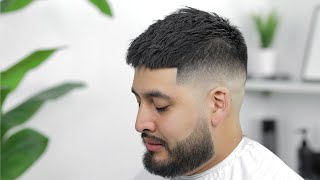 MID FADE TEXTURED CROP HAIRCUT TUTORIAL 2K20 [upl. by Nevad]