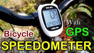 BICYCLE SPEEDOMETER WITH GPS  Unboxing Setup amp installation [upl. by Shanleigh]