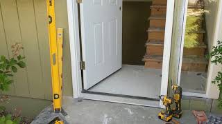 Jeld Wen Front Door Installation  Really crappy products and craftsmanship PART 1 [upl. by Nanah]