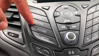 FORD FIESTA  Radio controls as well as how to access the clock [upl. by Leanatan276]