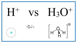 H vs H3O Hydrogen cation vs Hydronium ion [upl. by Eniloj]