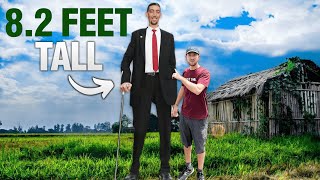 Meeting the Worlds Tallest Man 82 ft 251 cm [upl. by Risser]