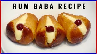 RUM BABA Original Italian Recipe with Pastry Cream [upl. by Sparky308]