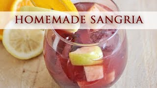 Homemade Spanish Sangria  Authentic Recipe [upl. by Maier485]