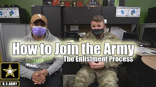 How To Join The Army  The Enlistment Process Recruiter ASVAB MEPS DEPS [upl. by Tonneson]