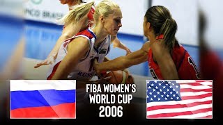 Russia 🇷🇺 vs USA 🇺🇸  Classic Full Games  FIBA Womens Basketball World Cup 2006 [upl. by Asital]